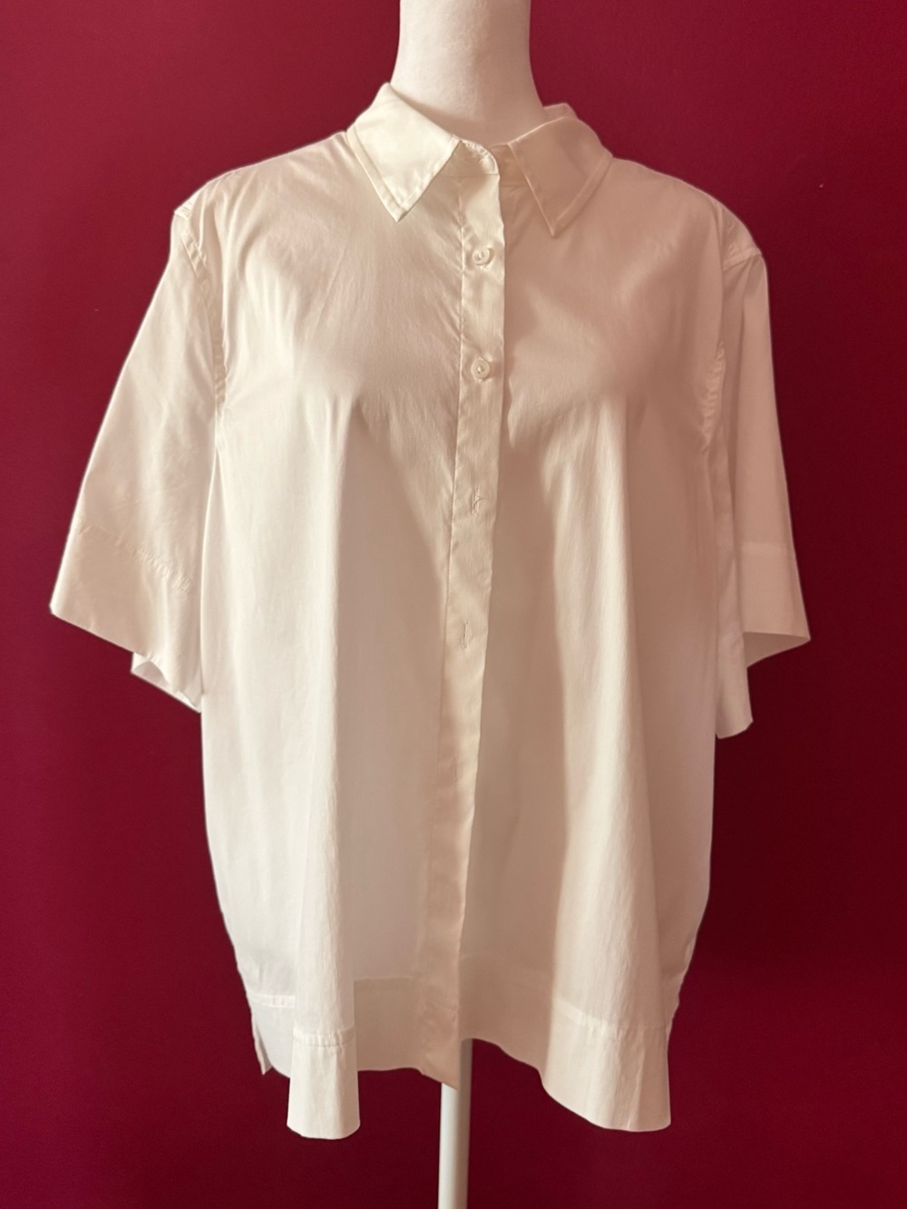 Chico's White Button-Down Shirt Size 3
